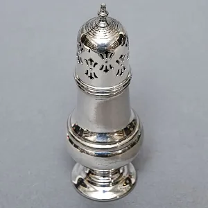 Металлическая Баночка - Емкость для сахарной пудры, Sheffield, Англия 50 гг.