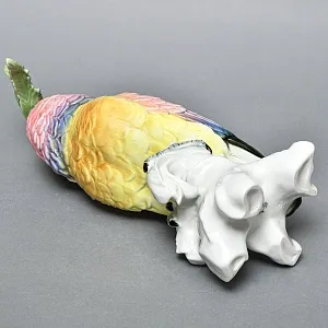 Большая Фарфоровая Статуэтка Птицы «Розовый Какаду» Н-36 см., Karl Ens Германия, первая половина ХХ века.