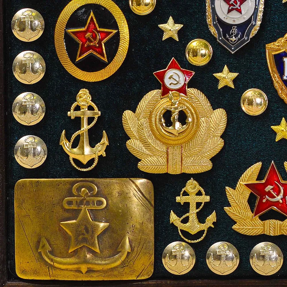 Коллекционное Панно - Картина «Элементы формы и Знаки отличия ВС СССР», Россия вторая половина ХХ в.