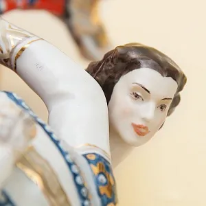 Редкость! Авторская Фарфоровая статуэтка «Испанский танец», СССР ЛЗФИ, 1967 - 1983 годы. 