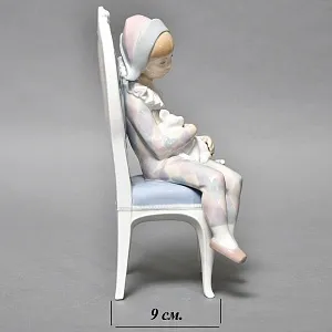 Коллекционная Фарфоровая статуэтка «Маленький Арлекин с кошкой», Lladro (Лядро) Испания.