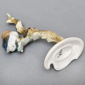 Коллекционная Фарфоровая статуэтка «Птица. Птенец на ветке», Hutschenreuther Германия, 1955 - 1968 годы.