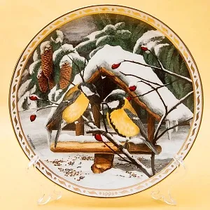 Коллекционная Тарелка «О, как ты счастлив», Фарфор, Suisse Langenthal, Швейцария -1992 год.