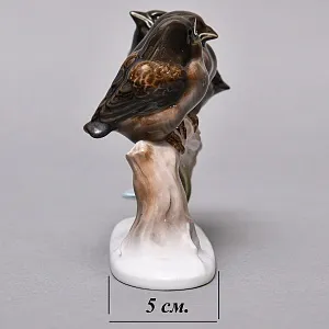 Коллекционная Фарфоровая статуэтка «Птицы. Три птенца на ветке», ROSENTHAL Германия, 50-е гг.