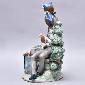 Редкость! Коллекционная Фарфоровая статуэтка «Маркитантка и Барабанщик», Lladro Испания.