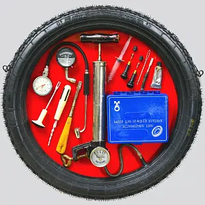 Коллекционное Рекламное Панно «Автомобильный ШИНОМОНТАЖ», СССР - 80 гг.