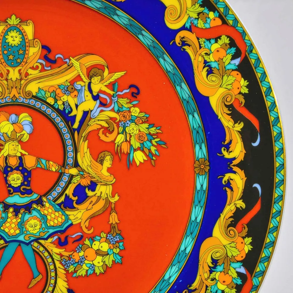 «Король - Солнце» - Коллекционная Фарфоровая Тарелка - Блюдо, VERSACE, Rosenthal Германия - 1993 год.