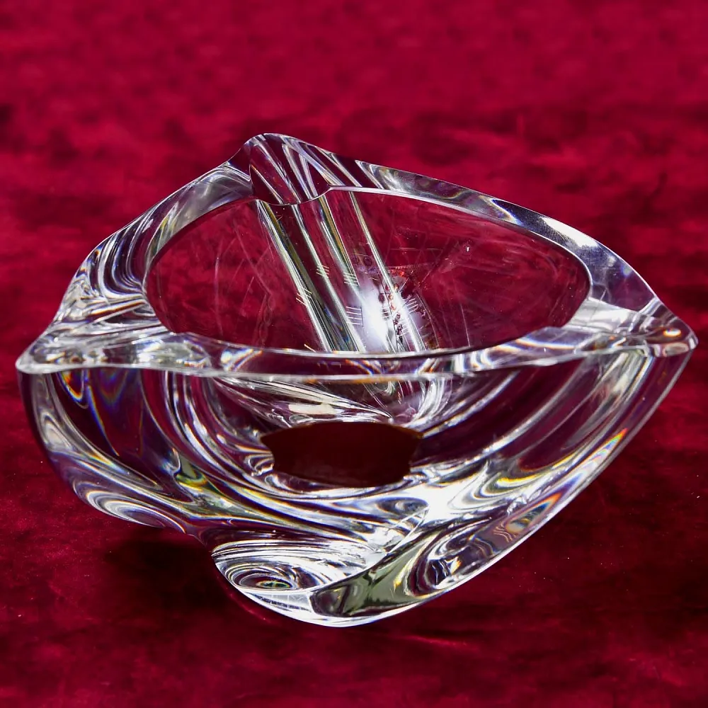 Редкость! Хрустальная Пепельница Оригинальной формы, VAL SAINT LAMBERT Бельгия - 50гг.