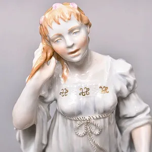 Редкость! Парные Фарфоровые статуэтки «Гамлет и Офелия», HEREND Венгрия - середина ХХ века.