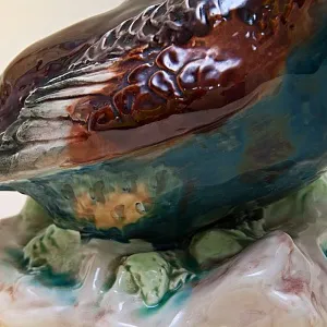 Коллекционная статуэтка «Птица - Куропатка», Фаянс ЗиК Конаково, СССР - 50е годы ХХ века.