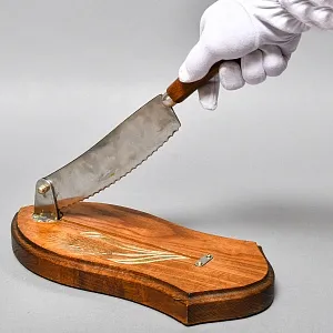 Винтажная Ручная Хлеборезка - Нож, сталь R.S.THIERS INOX, Франция 70 -е годы ХХ века..