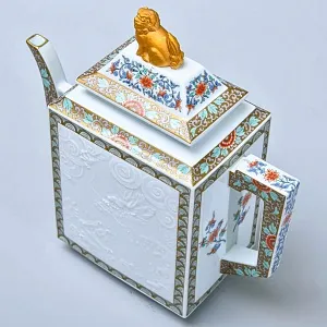 Фарфоровый Чайный сервиз на 4 персоны «Японский символизм», Япония - конец ХХ века.