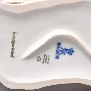 Редкость! Фарфоровая статуэтка «Мальчик и осел», KAISER Германия, 1970 - 1979 годы.