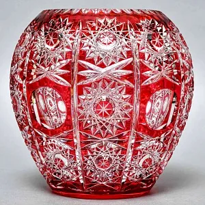 Хрустальная Шарообразная Ваза для цветов JOSKA BODENMAIS Германия конец 60-х гг.