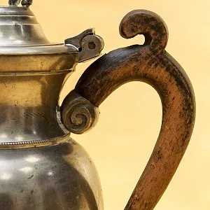 Антикварный Классический Оловянный Кофейник на 1,2 литра. Бельгия, ХIХ век.