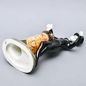 Большая Фаянсовая Статуэтка «Цирк - Клоун мим», Конаковский Фаянс.