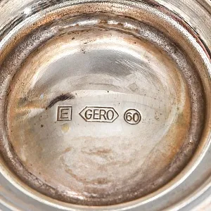 Винтажный Набор Соусников на подносе Silverplated, Англия - середина ХХ века. 