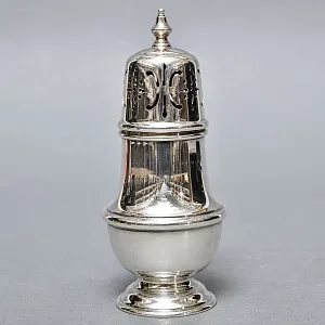 Металлическая Баночка - Емкость для сахарной пудры, Sheffield, Англия середина ХХ века. 