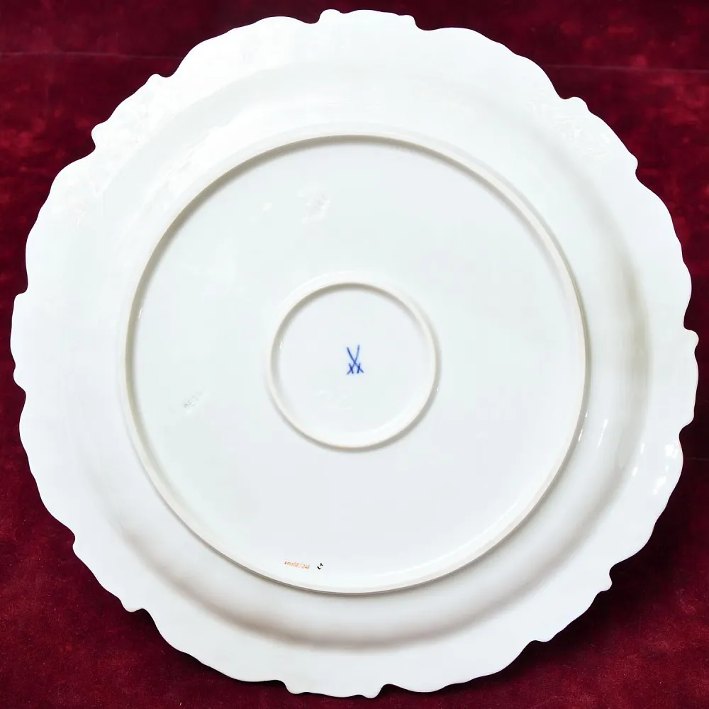 Редкость! Сервировочное Блюдо - Тарелка, Фарфор MEISSEN Германия, середина ХХ века.