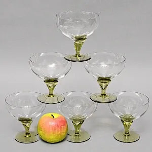 Фужеры для Шампанского - Креманки «Papyrus», Хрусталь Rosenthal Studio Line, Германия -1960 - 1969 годы. 