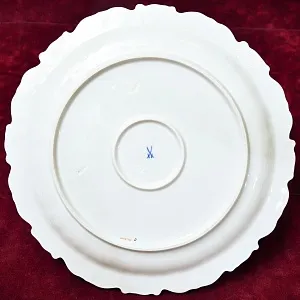 Редкость! Сервировочное Блюдо - Тарелка, Фарфор MEISSEN Германия, середина ХХ века.