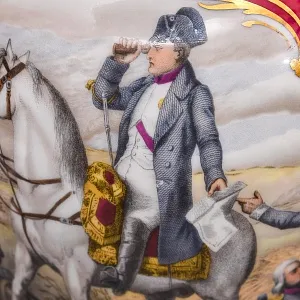 Коллекционная Фарфоровая Ваза «Битвы Наполеона», Couleuvre Франция, середина ХХ века.