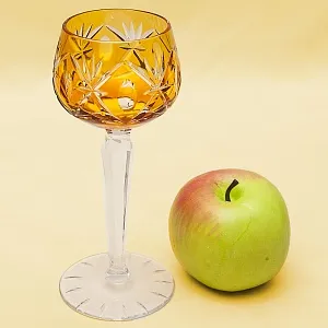 Хрустальный Бокал для вина серия «Der Bernstein», Lauzrits, Германия, 60гг.