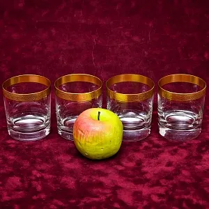 Хрустальные Бокалы для Виски - 4 шт. «Concorde», Theresienthal Германия, середина ХХ века.