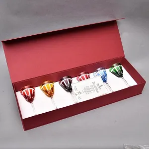 Редкость! Шесть Хрустальных Бокалов для Вина серия «CARAT», Limited Edition NACHTMANN Германия, конец ХХ века.