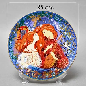 Коллекционная Фарфоровая тарелка «Ромео и Джульетта», Anna Perenna Германия, 80-е годы. 