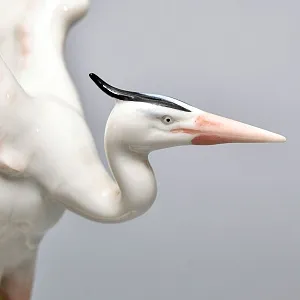 Коллекционная Фарфоровая Статуэтка «Птица - Взлетающая Цапля», Hutschenreuther, Германия -1970 год.