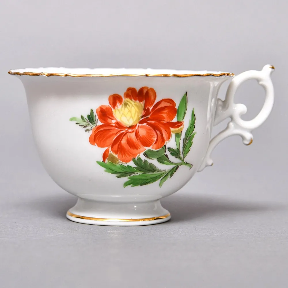 Чайный набор «Мейсенский букет» на 6 персон, Фарфор MEISSEN Германия, 1924 - 1934 годы. 