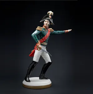 Коллекционная Авторская Статуэтка «Генералы Отечественной Войны 1812 года - Раевский Н.Н.», фарфор, Россия. 