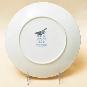 Коллекционная Тарелка «Черный Дрозд» Фарфор Лимож Limoges Франция 1984 год.