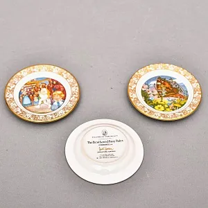 Набор Фарфоровых тарелок «Сказочный домик», The FRANKLIN Porcelain США - 1979 год.