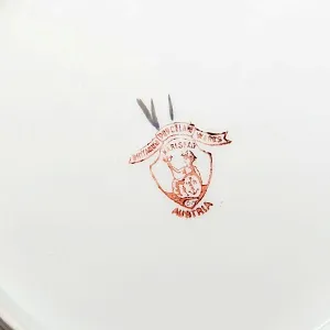 Редкость! Антикварная Фарфоровая Тарелка - Блюдо «Цветочные феи», Works Karlsbad, Австрия конец XIX - начало ХХ века.