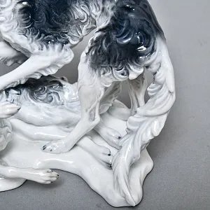 Коллекционная Фарфоровая статуэтка «Охотничьи собаки. Две Борзые», ROSENTHAL Германия.