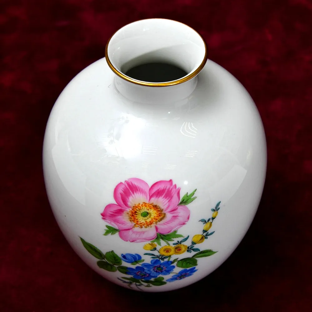Коллекционная Фарфоровая Ваза,  MEISSEN / МЕЙСЕН, Германия - 1970 год.