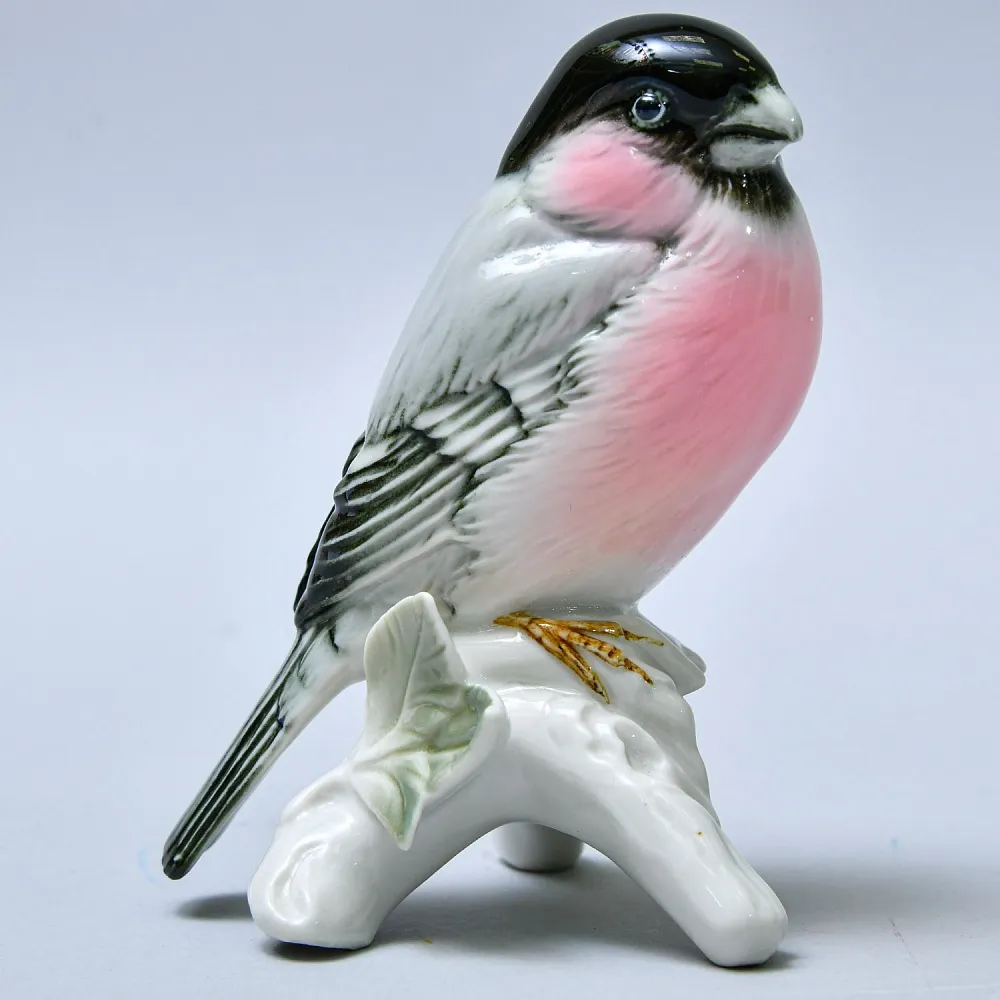 Редкость! Фарфоровая статуэтка «Снегирь», Karl Ens  Германия, 50-е годы ХХ века.