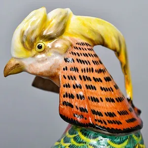 Коллекционная Фарфоровая статуэтка Птица - «Золотой Фазан», Hutschenreuther Германия, 60-е гг.
