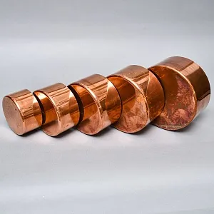 Винтажный Набор из 5-ти Медных Ковшиков разных размеров Франция, 70-е годы ХХ века!