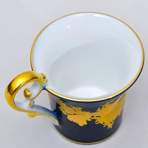 Коллекционная Кофейная Пара «Золотые Птицы», Фарфор KAISER Германия.