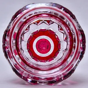 Редкость! Хрустальная Ваза на ноге VAL SAINT LAMBERT (Вал Сант Ламберт) Бельгия, середина ХХ века.