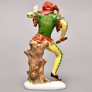 Редкая Фарфоровая статуэтка «КЛОУН В КАПЮШОНЕ», ROSENTHAL Германия, 1983 - 1991 годы. 