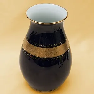 Винтажная Классическая Фарфоровая Ваза Кобальт "КРМ" Берлин Германия - 70-е гг.