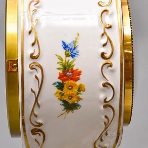 Редкость! Механические Фарфоровые Часы с боем «Свидание на пленэре», Franz Hermle & Sohn Германия 50 гг.