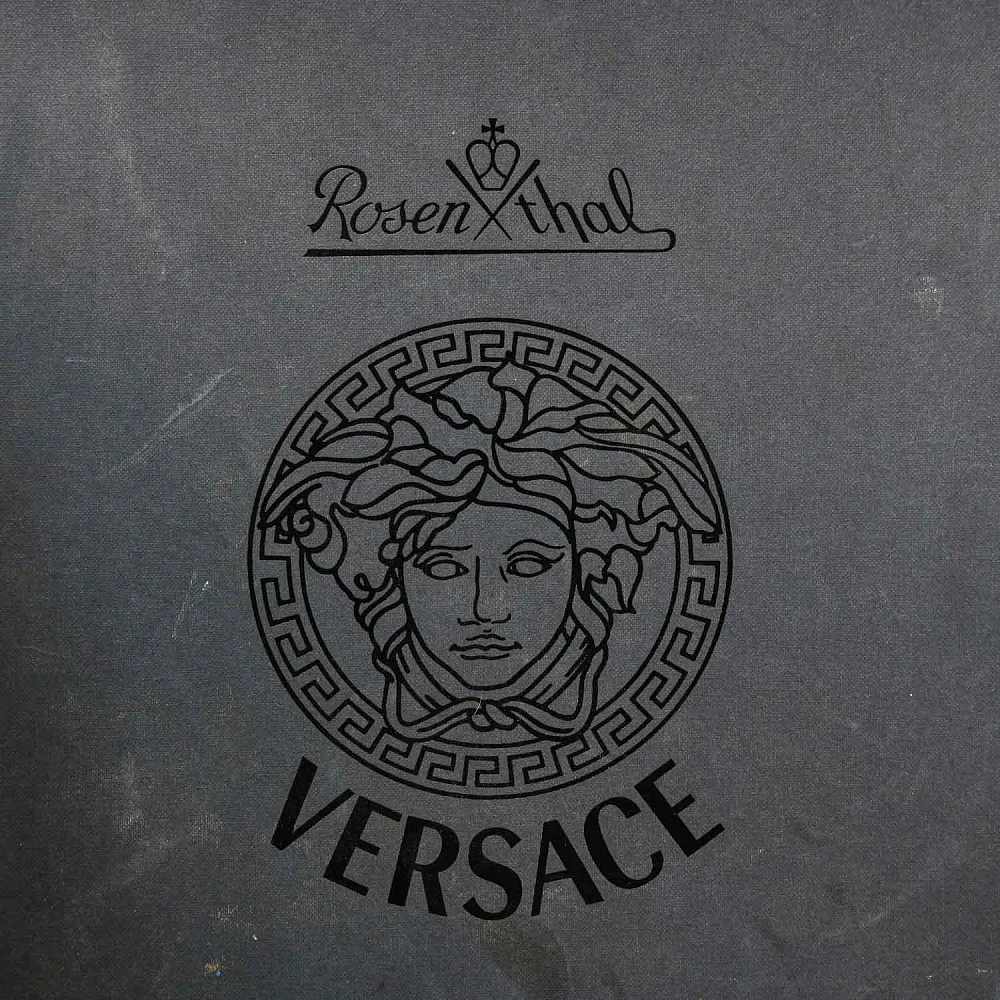 «Floralia Medusa Gold» - Коллекционная Фарфоровая Тарелка - Блюдо, VERSACE, Rosenthal Германия - 1980 год.