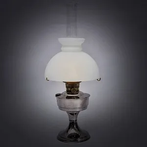 Редкость!!! Винтажная Керосиновая Лампа с Матовым Стеклянным Плафоном «Aladdin» Англия 50гг.
