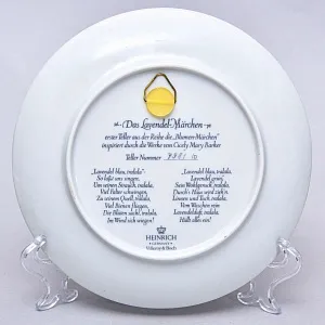 Коллекционная Тарелка «ФЕЯ ЛАВАНДЫ» Фарфор, Heinrich Villeroy&Boch Германия -80гг.
