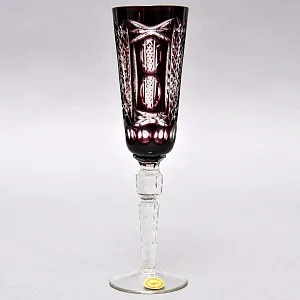 Пара фужеров для шампанского серия «Monte Carlo» Аметистовый хрусталь, NACHTMANN Германия, 60-е годы. 